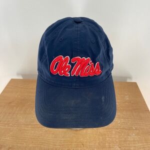 Ole Miss Rebels Navy Blue Legacy Athletic Baseball Cap Adjustable Strap